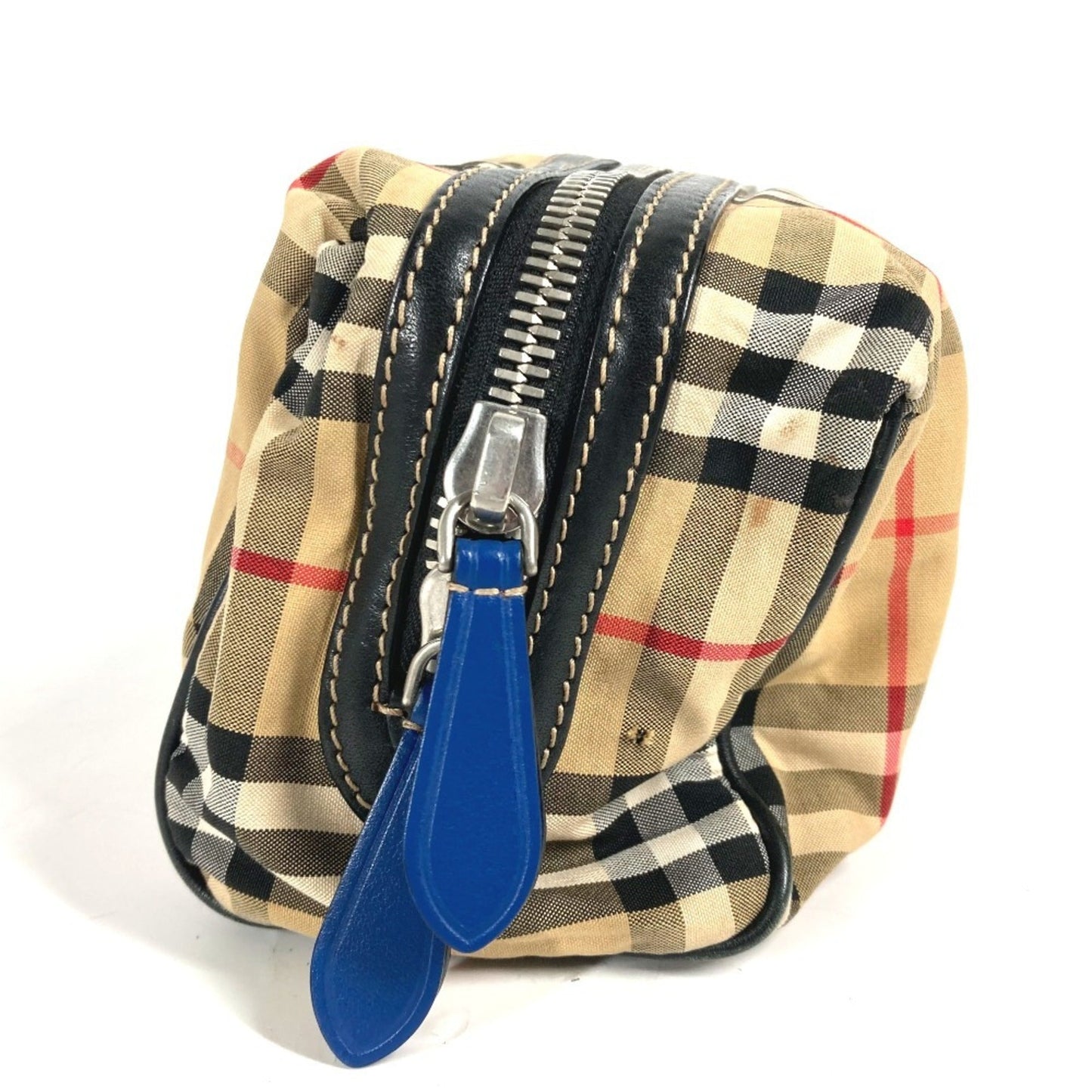 Burberry   Leather Canvas Clutch Bag Pouch ()