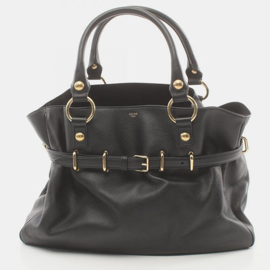 Celine Black Leather Medium Anita Shoulder Bag