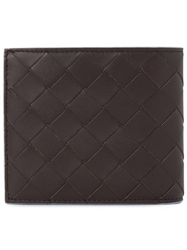 Bottega Veneta Intrecciato Bifold Half Wallet Brown
