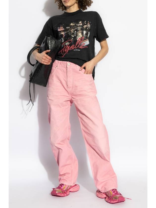 Balenciaga Balenciaga Jeans With Pockets, Women's, Pink