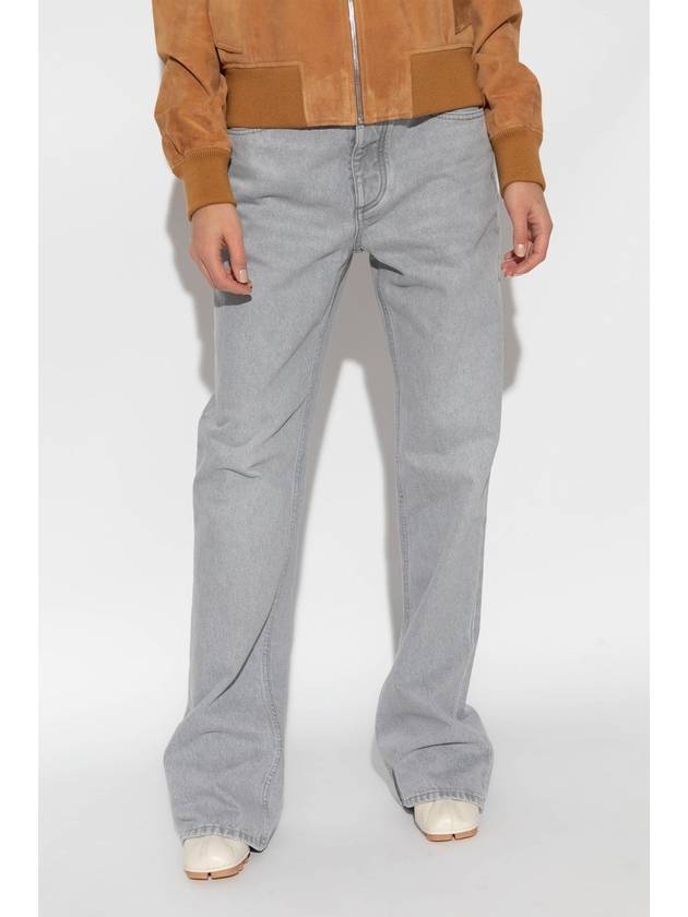 Bottega Veneta Flare Denim Jeans Light Grey Wash