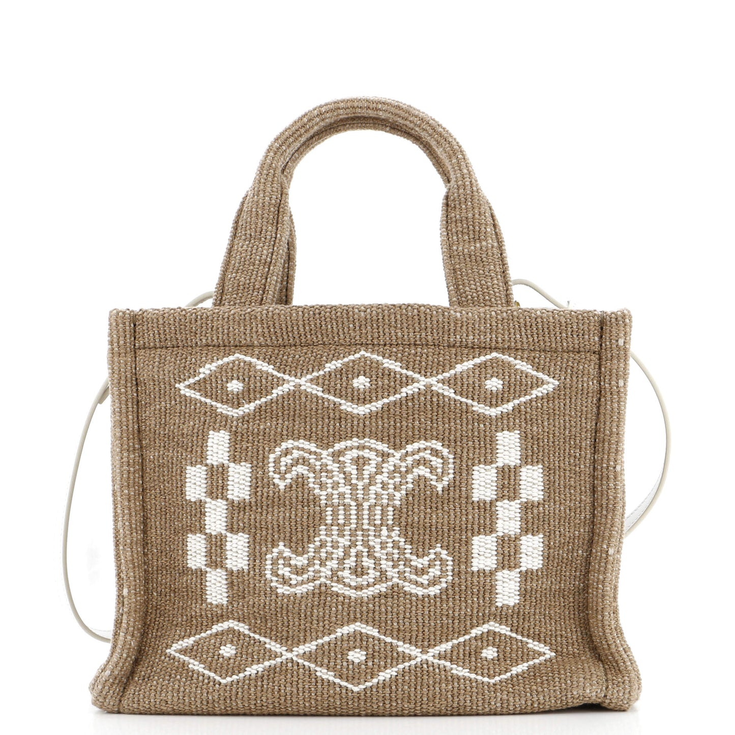 Celine Cabas Thais Tote Printed Canvas Small