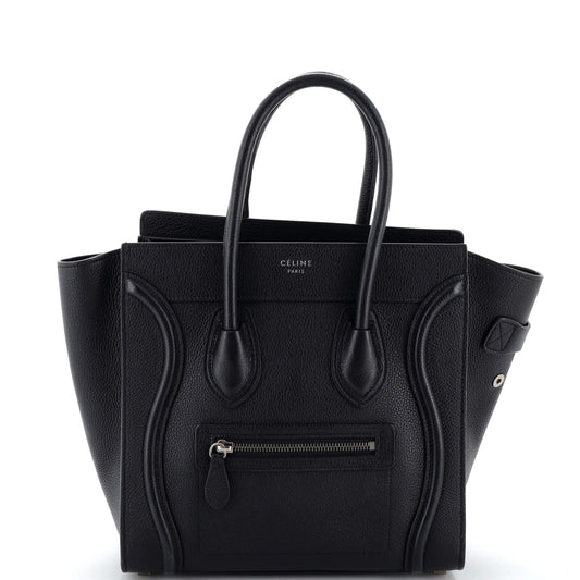 Celine Luggage Bag Grainy Leather Micro