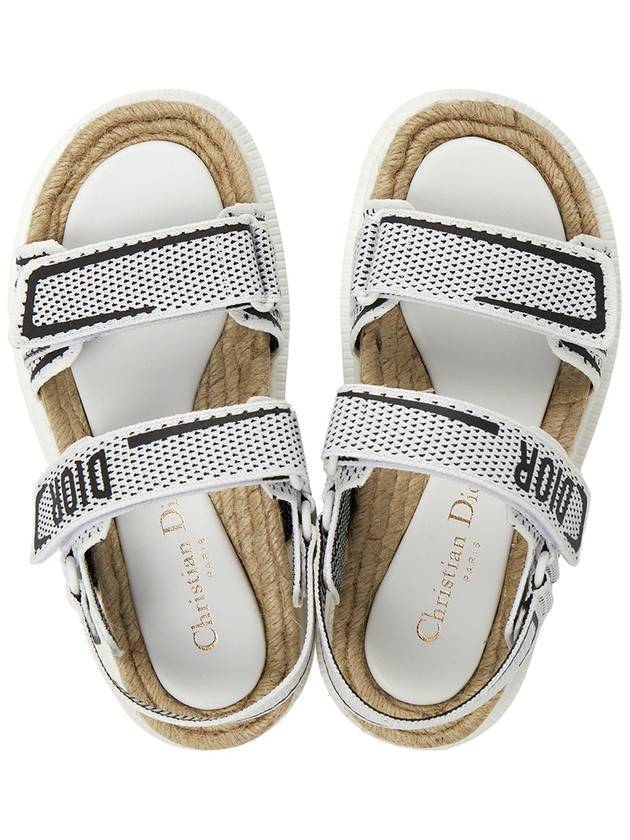 Act Technical Mesh Rubber Sandal White Dior