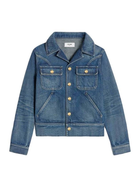 CELINE Trucker Denim Jacket Blue