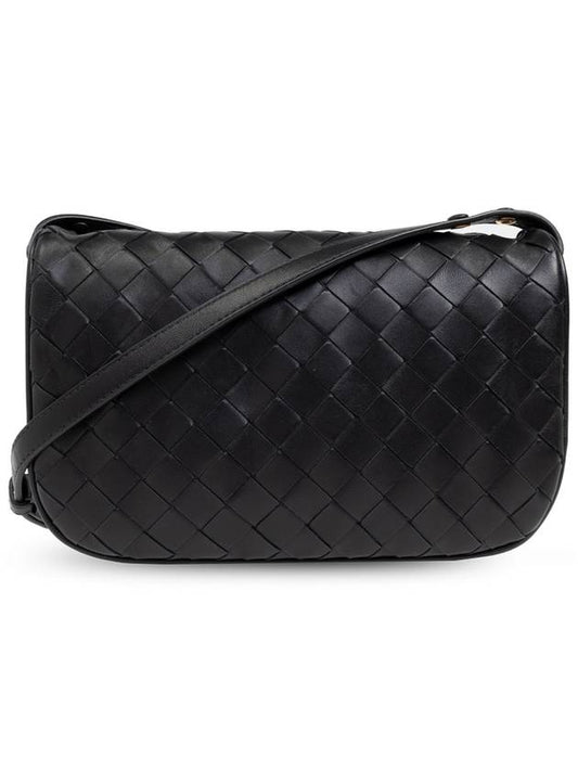 Bottega Veneta Bottega Veneta Leather Shoulder Bag, Women's, Black