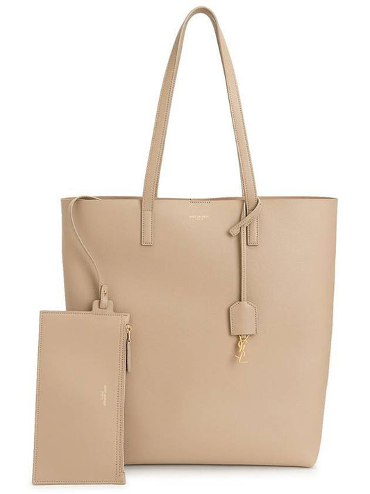 Saint Laurent North South Shopping Tote Bag Beige
