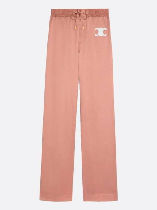CELINE Triomphe Patch Athletic Track Pants Pink