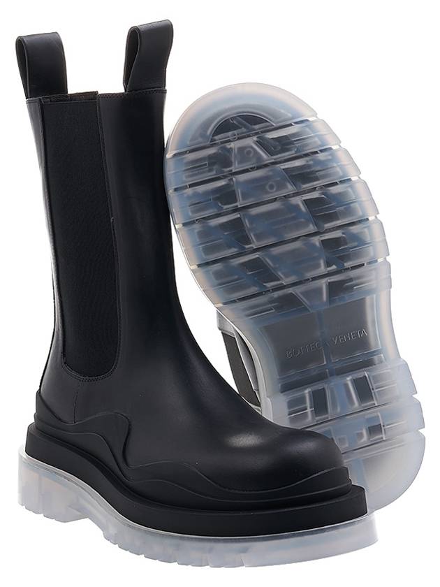 Bottega Veneta Tire Chelsea Boots Black