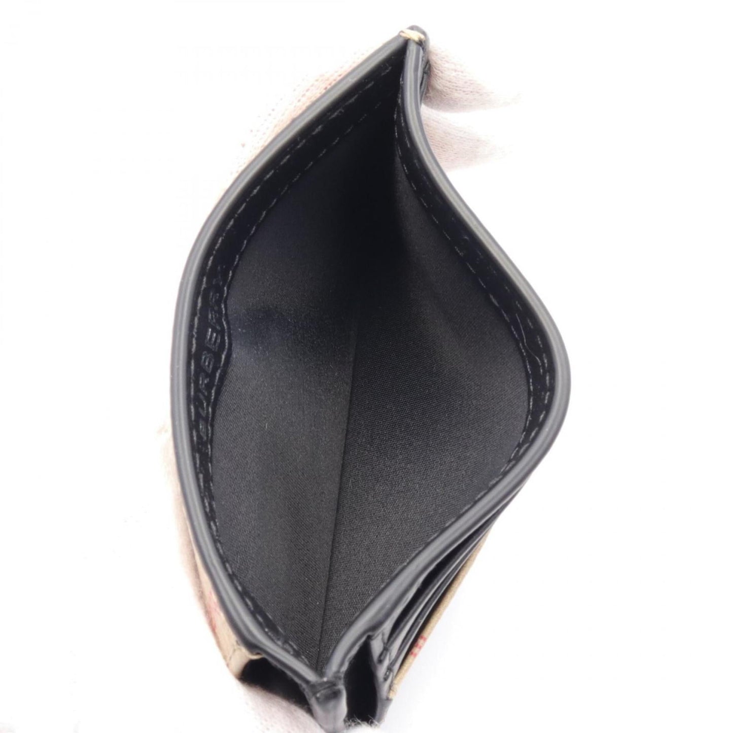 Burberry    Coated Canvas Leather Business Card Case ()