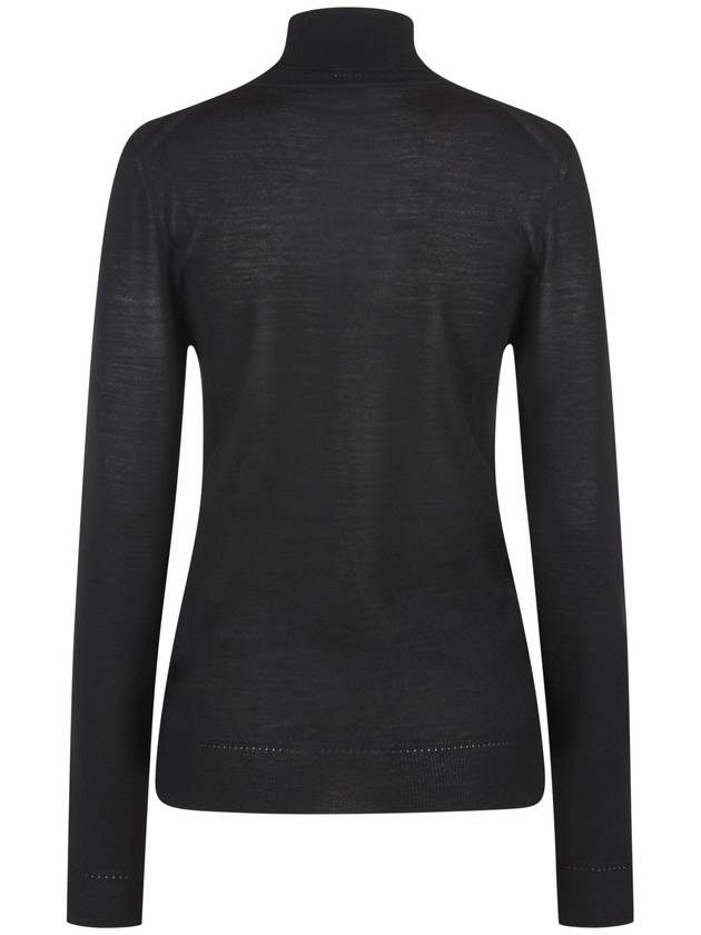 Saint Laurent Cassandre Wool Turtle Neck Black
