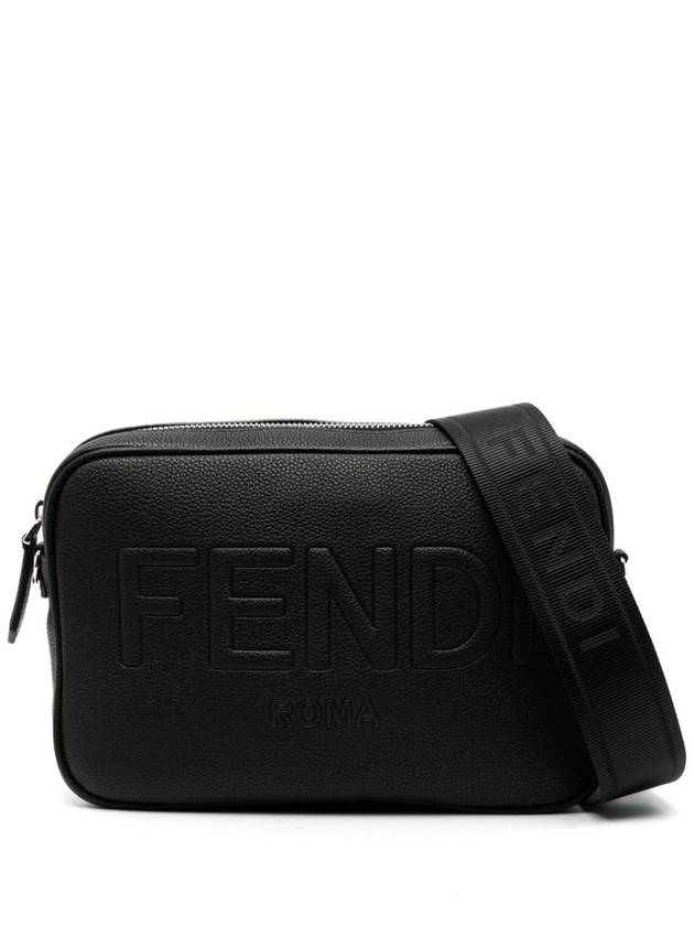 Fendi Logo Camera Cross Bag Black