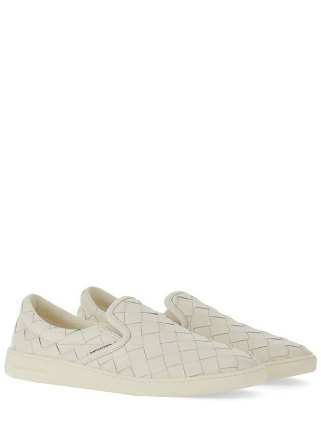 Bottega Veneta Sawyer Intrecciato Calfskin Slip-Ons White