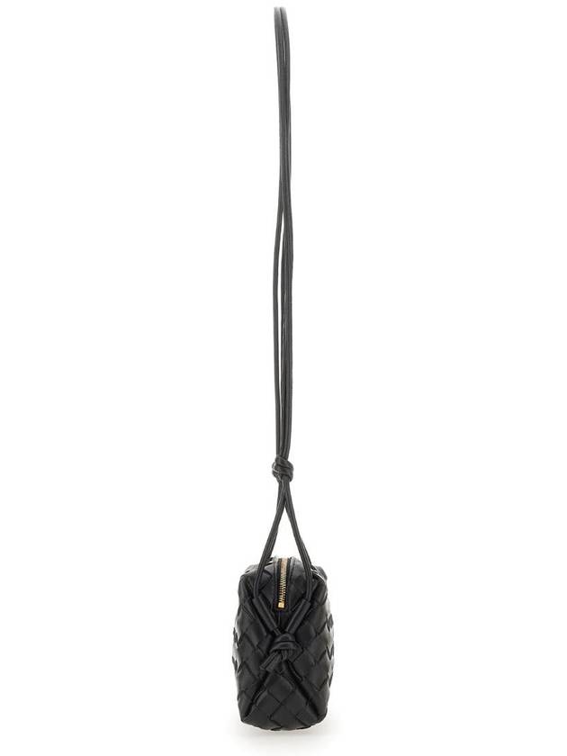 Bottega Veneta Loop Camera Mini Cross Bag Black