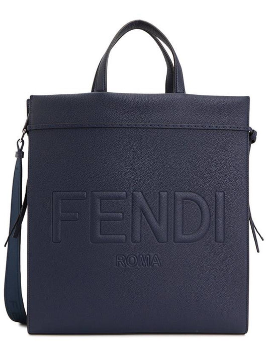 Fendi Go To Shopper Medium Tote Back Navy