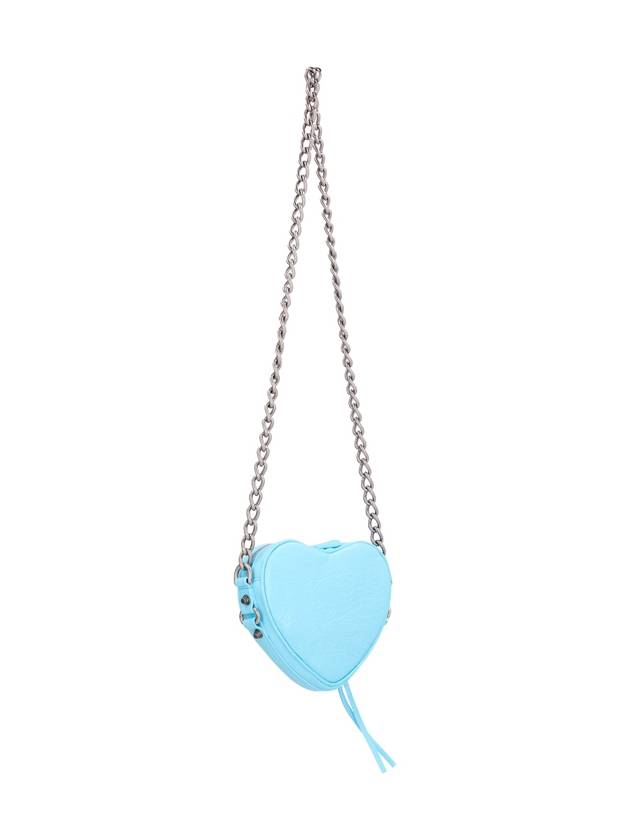 Balenciaga Le Cagole Heart Cross Mini Bag Blue