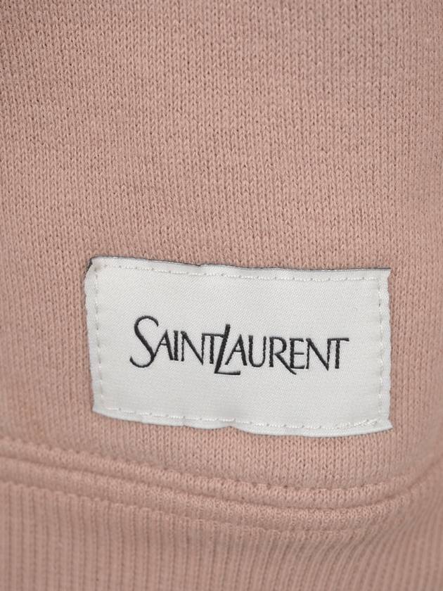 Saint Laurent Logo applique hood pink