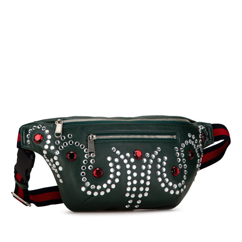 Gucci Bijou Stone Leather Waist Bag
