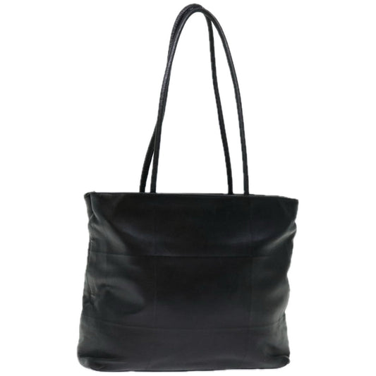 PRADA Tote Bag Leather Black  ep3624