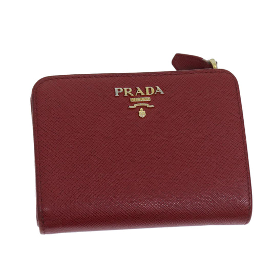 PRADA Bifold Wallet Safiano leather Red  ep3880