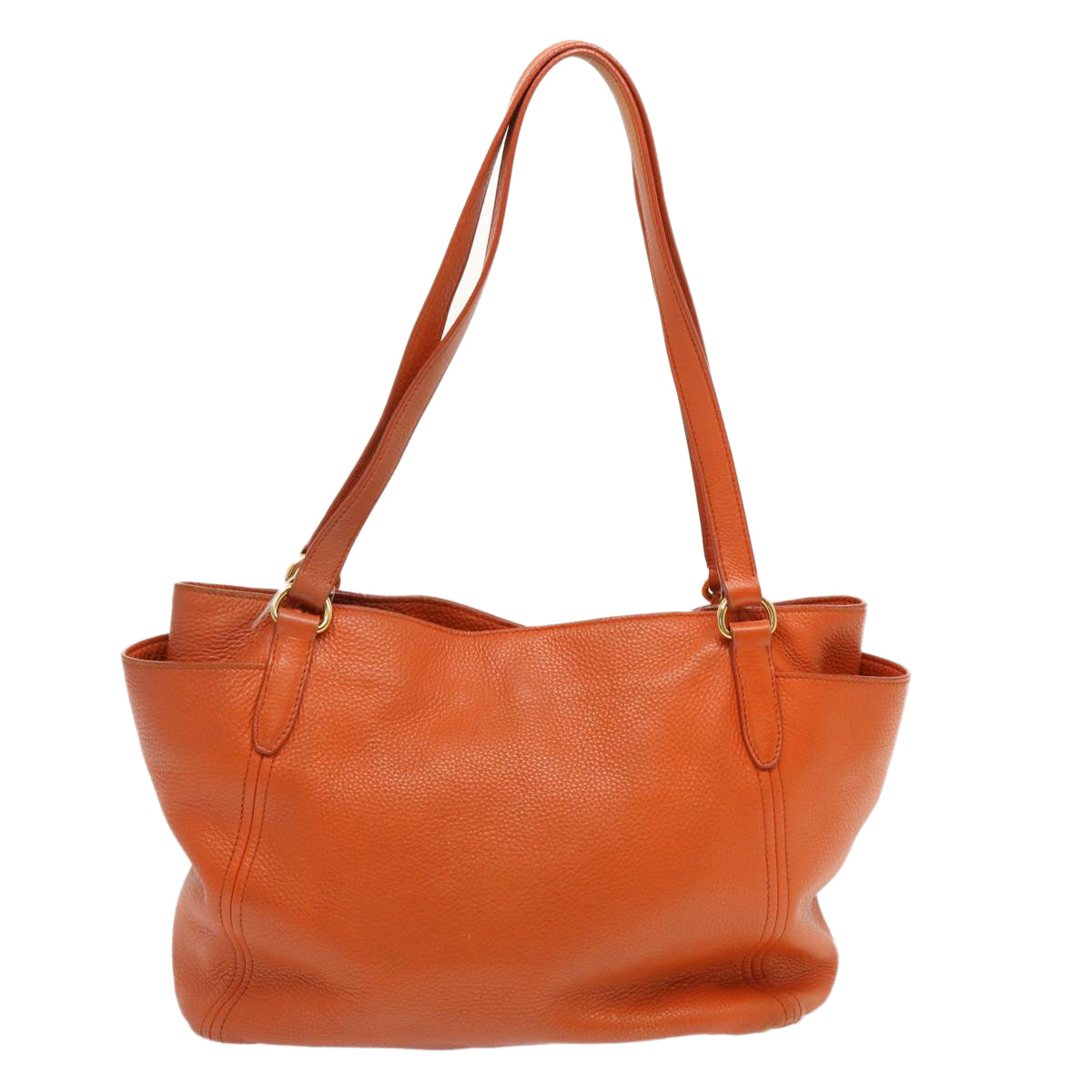 PRADA Tote Bag Leather Orange  ep3969