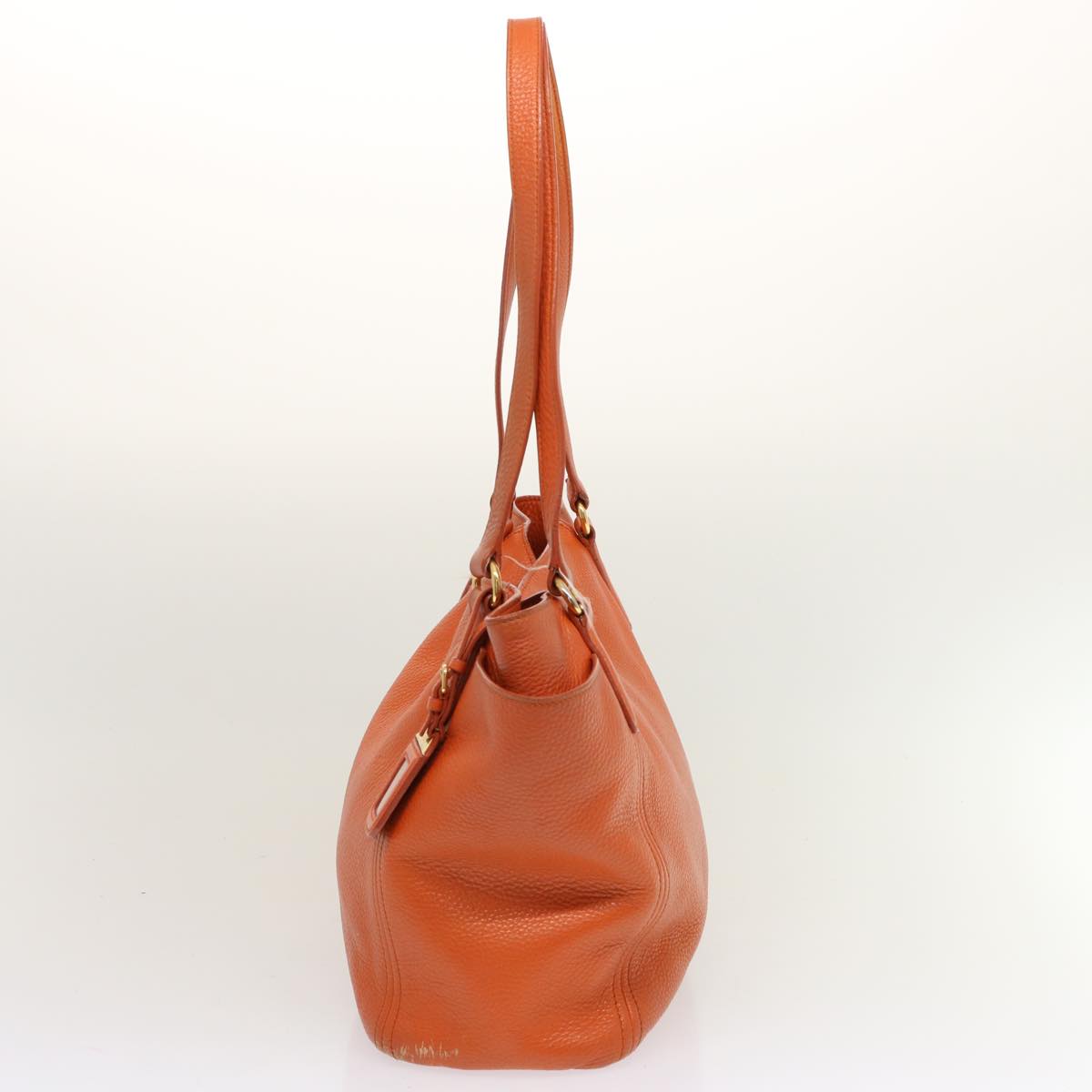 PRADA Tote Bag Leather Orange  ep3969