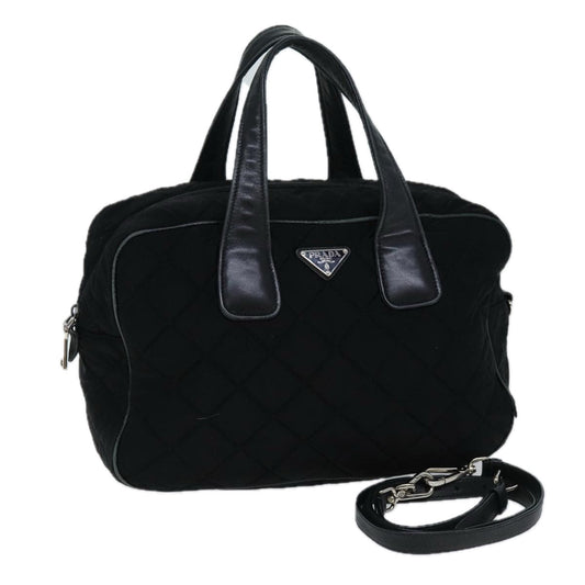 PRADA Hand Bag Canvas 2way Black  ep4171