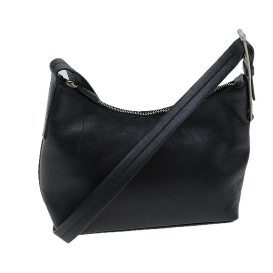 PRADA Shoulder Bag Leather Black  ep4181
