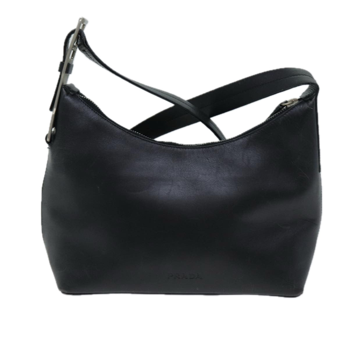 PRADA Shoulder Bag Leather Black  ep4181