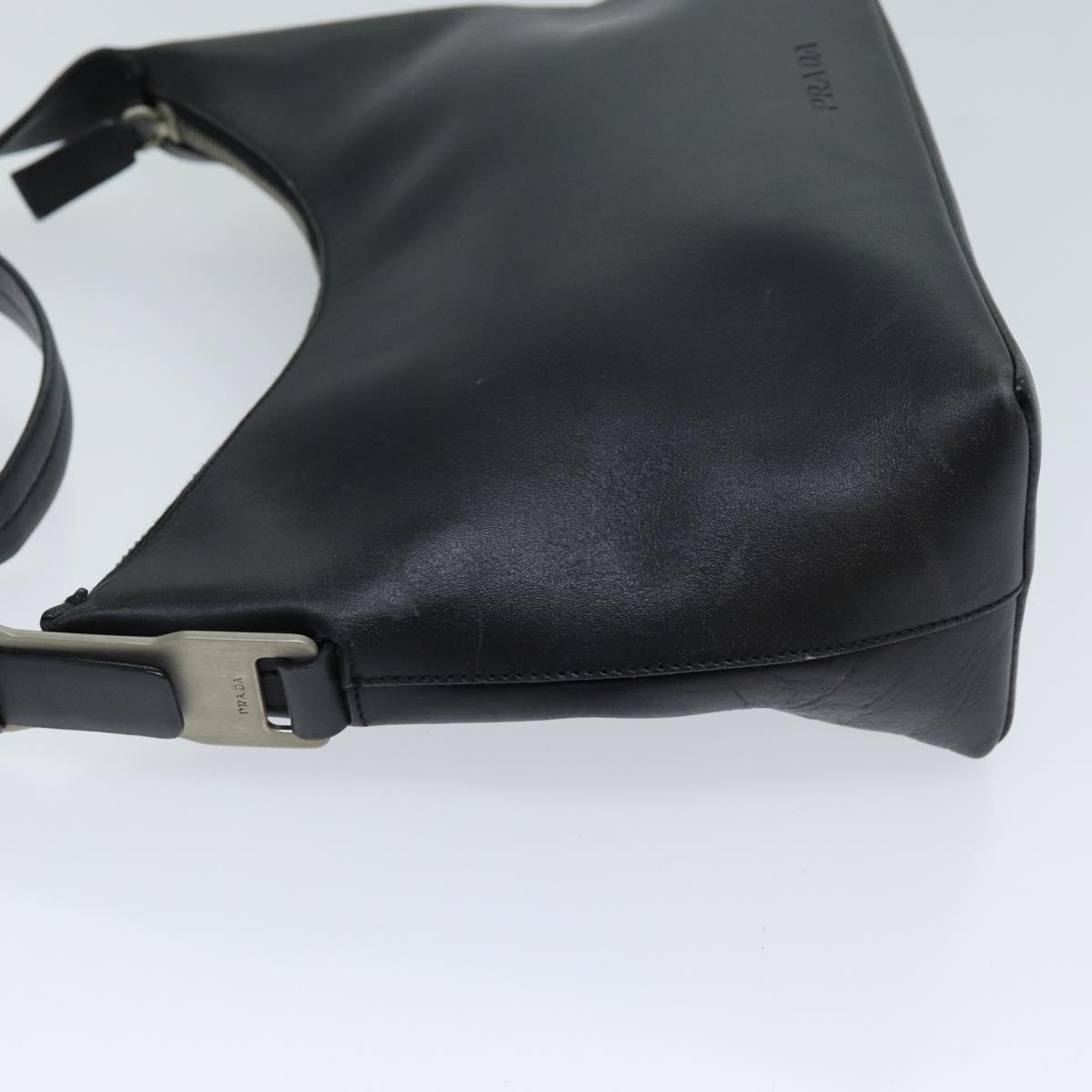 PRADA Shoulder Bag Leather Black  ep4181