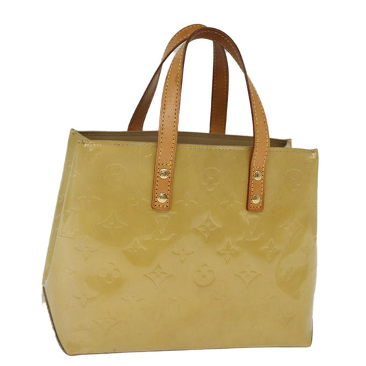 LOUIS VUITTON Monogram Vernis Reade PM Hand Bag Beige M91334 LV ep4215