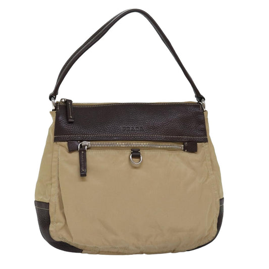 PRADA Shoulder Bag Nylon Beige  ep4286