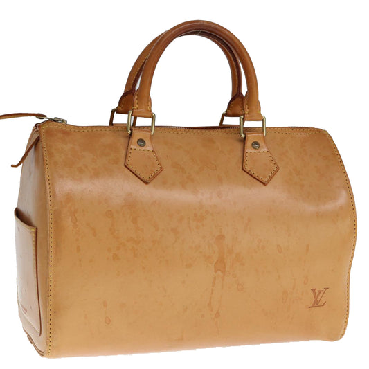 LOUIS VUITTON Nomad leather Speedy 30 Hand Bag Beige M85392 LV ep4364