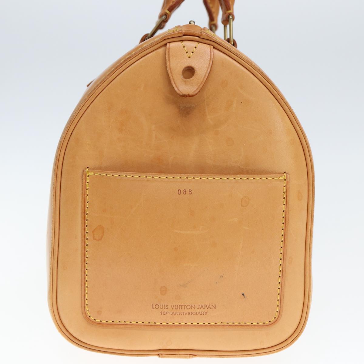 LOUIS VUITTON Nomad leather Speedy 30 Hand Bag Beige M85392 LV ep4364