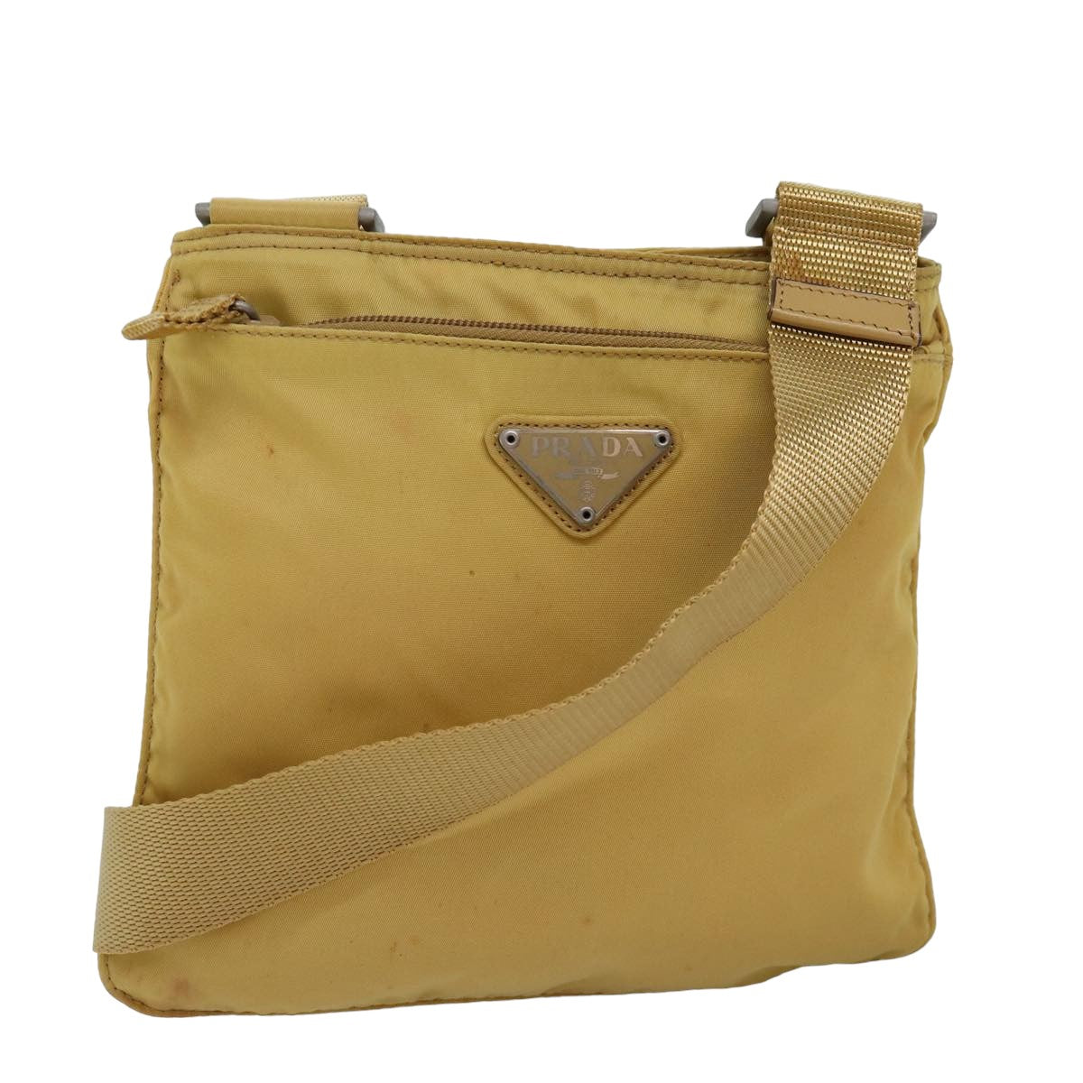 PRADA Shoulder Bag Nylon Yellow  ep4392