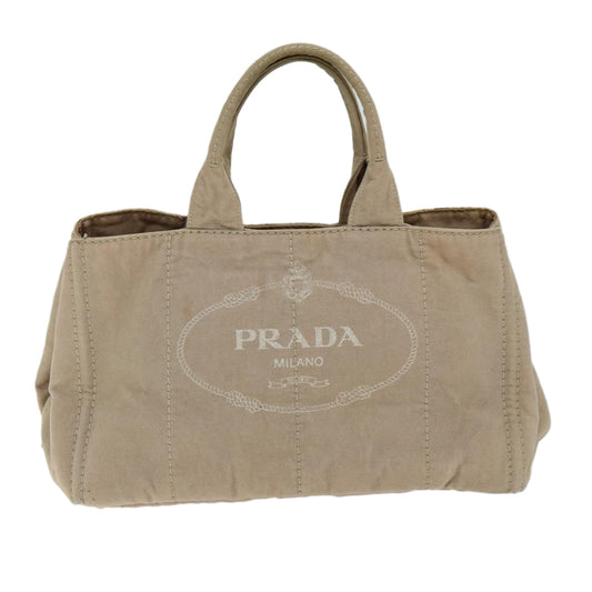 PRADA Canapa GM Hand Bag Canvas Beige  ep4448