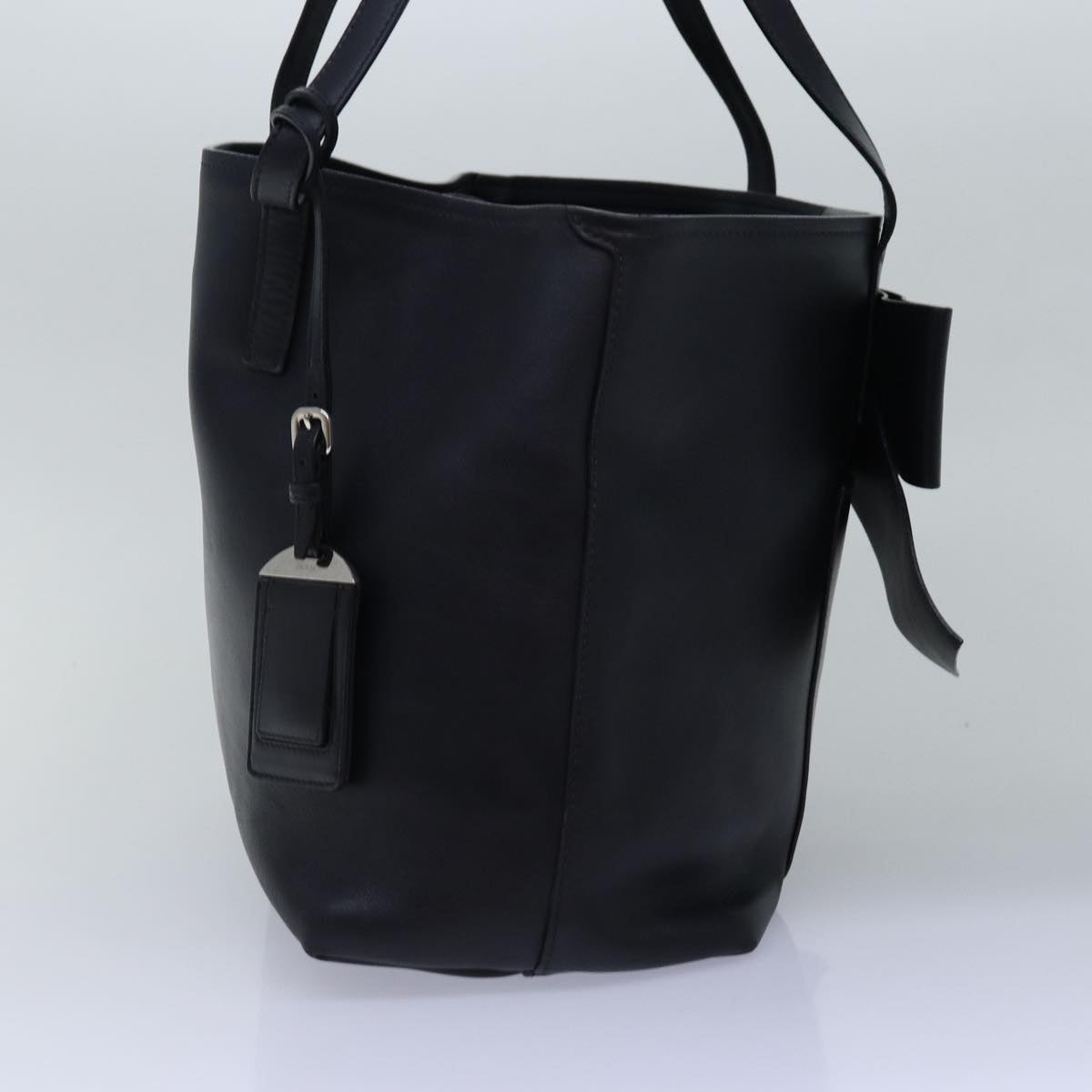 PRADA Tote Bag Leather Black  ep4510