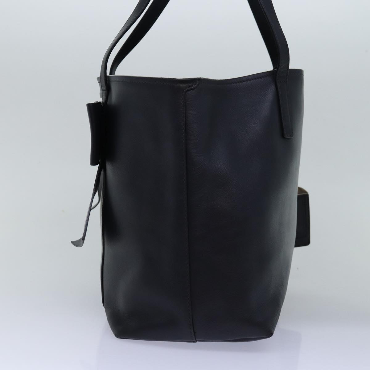 PRADA Tote Bag Leather Black  ep4510
