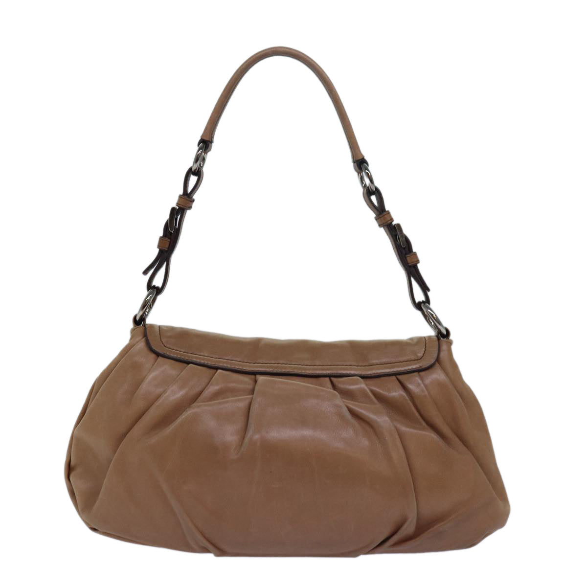 PRADA Shoulder Bag Leather Brown  ep4718