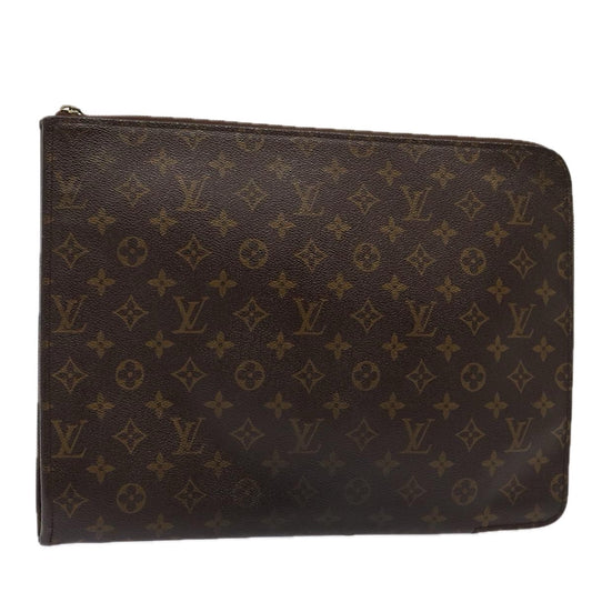 LOUIS VUITTON Monogram Posh Documents Clutch Bag M53456 LV ep4785