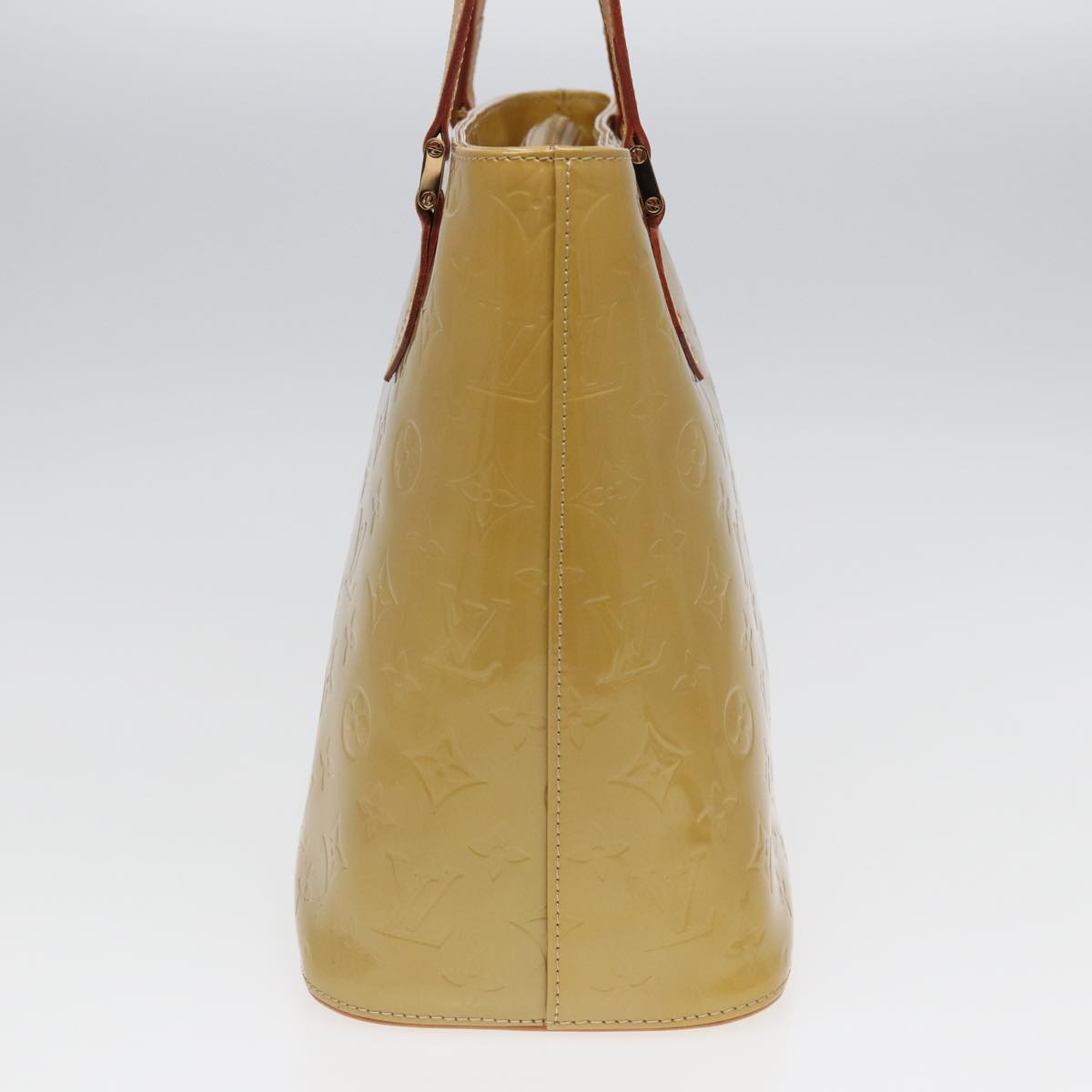 LOUIS VUITTON Monogram Vernis Houston Hand Bag Beige M91004 LV ep4812