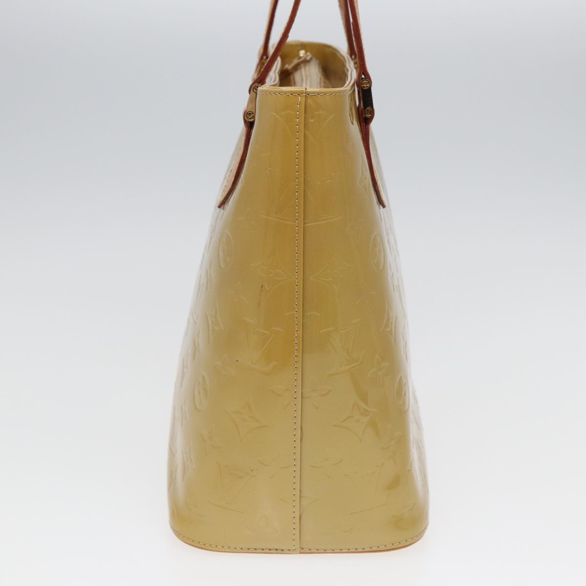 LOUIS VUITTON Monogram Vernis Houston Hand Bag Beige M91004 LV ep4812