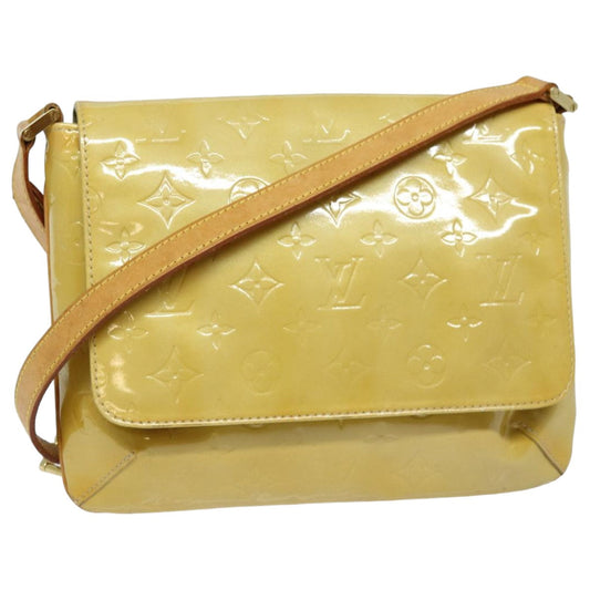 LOUIS VUITTON Monogram Vernis Thompson Street Bag Beige M91301 LV ep4843