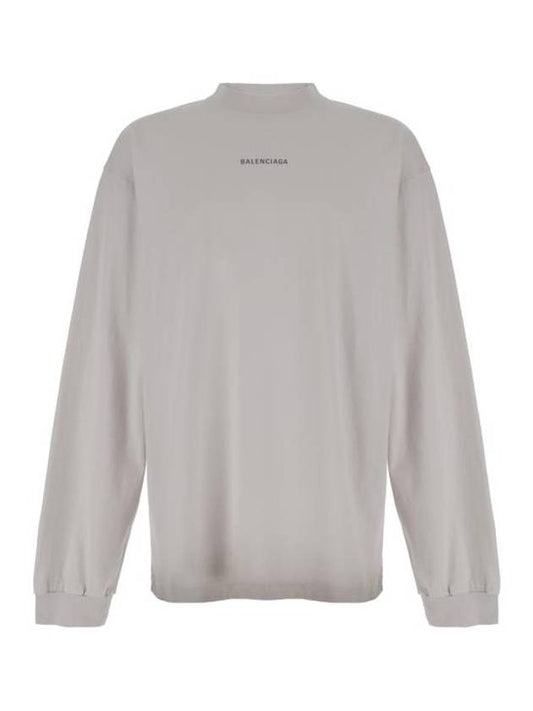 Balenciaga Logo Print Sweatshirt White
