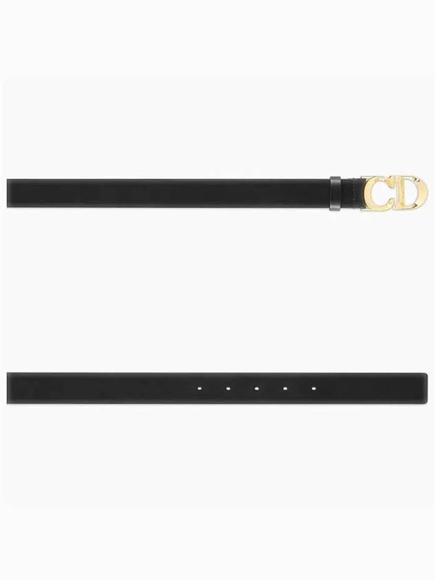 30mm Smooth Calfskin Belt Black Dior
