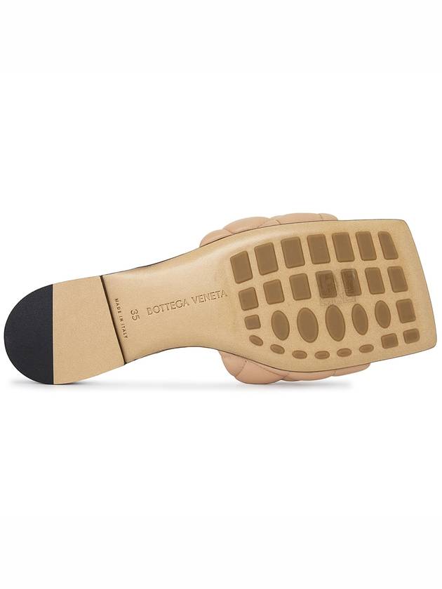 Bottega Veneta Padded Quilted Slippers Beige