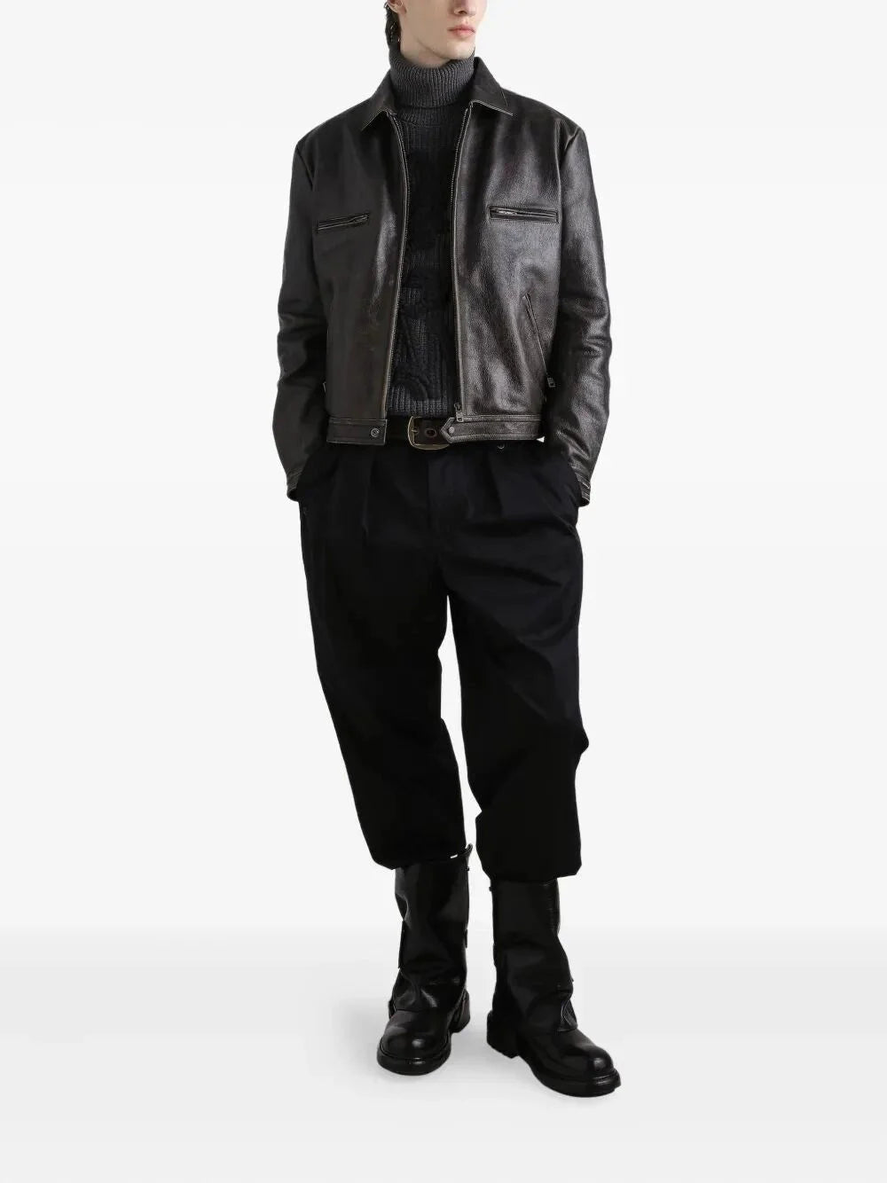 Dolce & Gabbana Men Long Sleeve Turtle-Neck Sweater