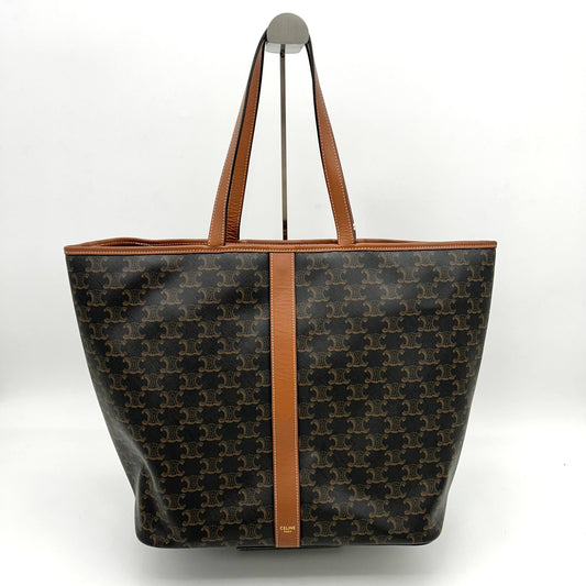 CELINE Triomphe Canvas Calfskin Medium Cabas Bag LA38275
