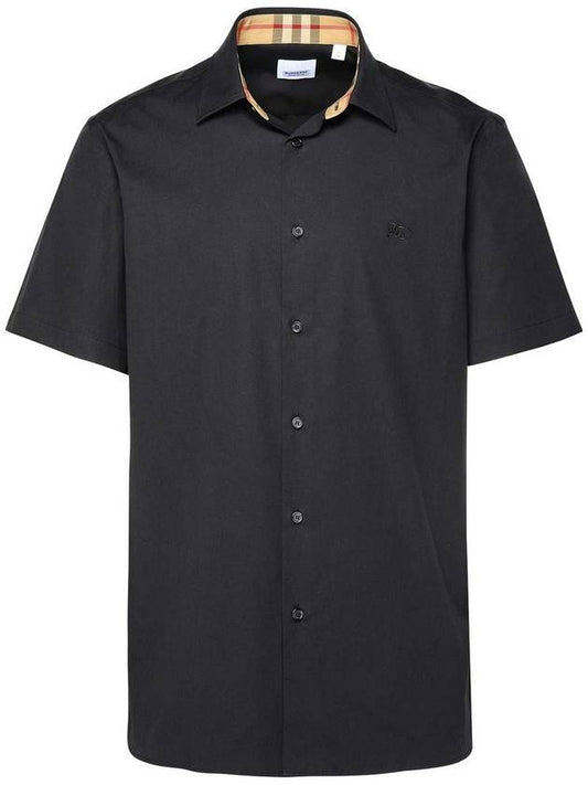 Burberry Organic Cotton Polo Shirt Black