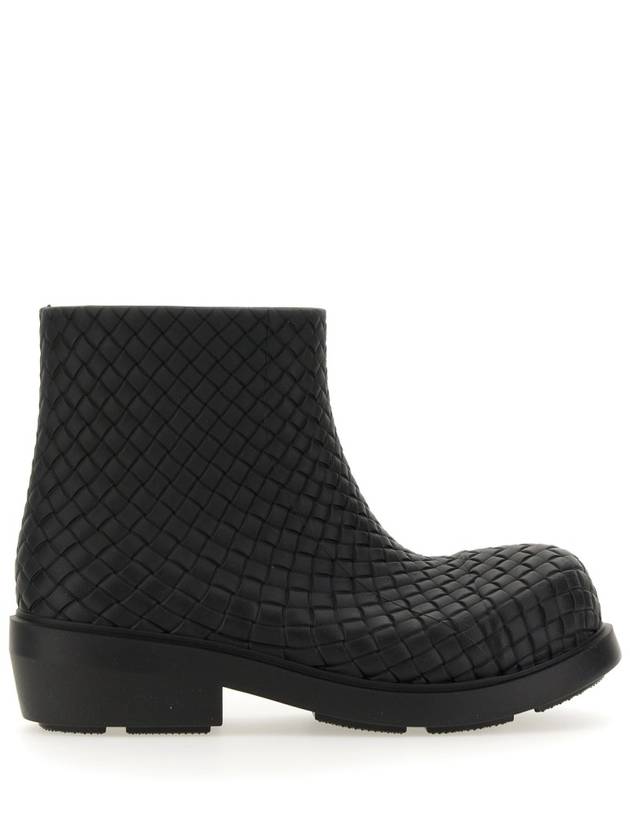 Bottega Veneta Fireman Rubber Rain Boots Black